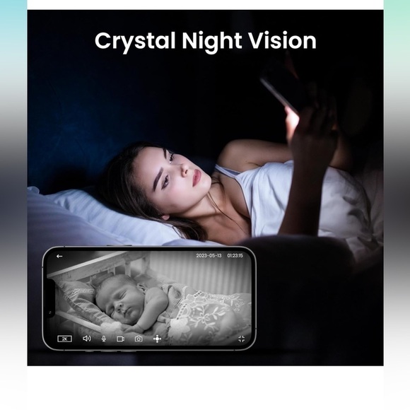 CINNADO Security Camera Indoor-2K 360° WiFi Cameras for Home Security - Picture 6 of 6